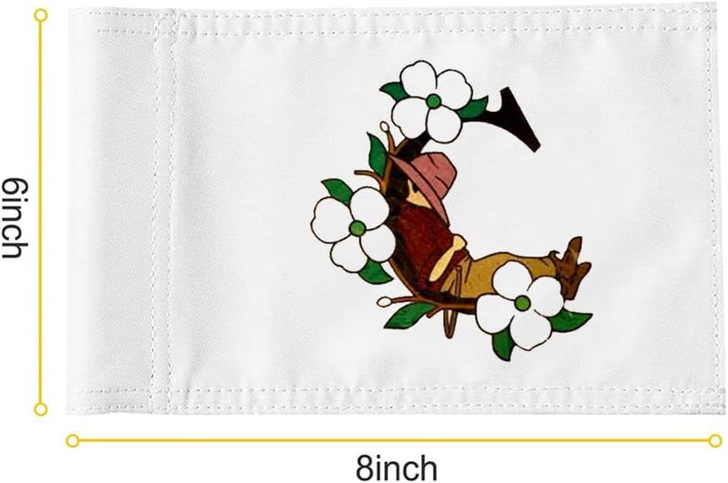 2BUT Pinehurst Golf Club Golf Pin PGA Flag Practic Putting Green Golf Flag For Backyard Garden Double-Sewn 600D Nylon Miniature Pin Flag Regulation Tube Flag(C 8"X6") - Image 2